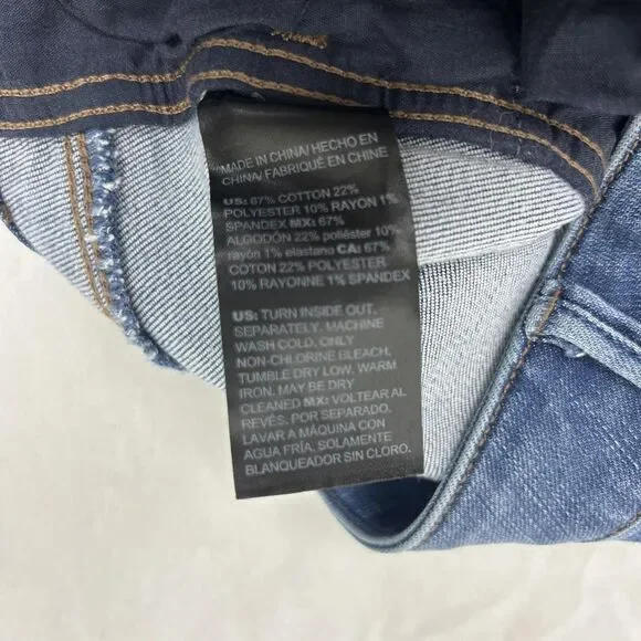 White House Black Market Jeans Womens 12L Blue The Skinny Flare Stretch Denim - Picture 11 of 11